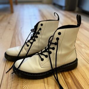 Dr. Martens White Boots